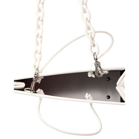 Medea Leather Tote, White
